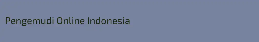 Pengemudi Online Indonesia